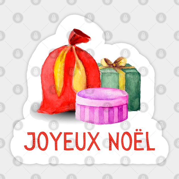 French Christmas Gift France Joyeux Noel Sticker by InnerMagic